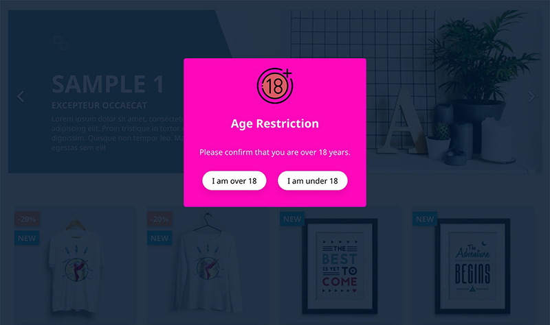Age Verification for PrestaShop