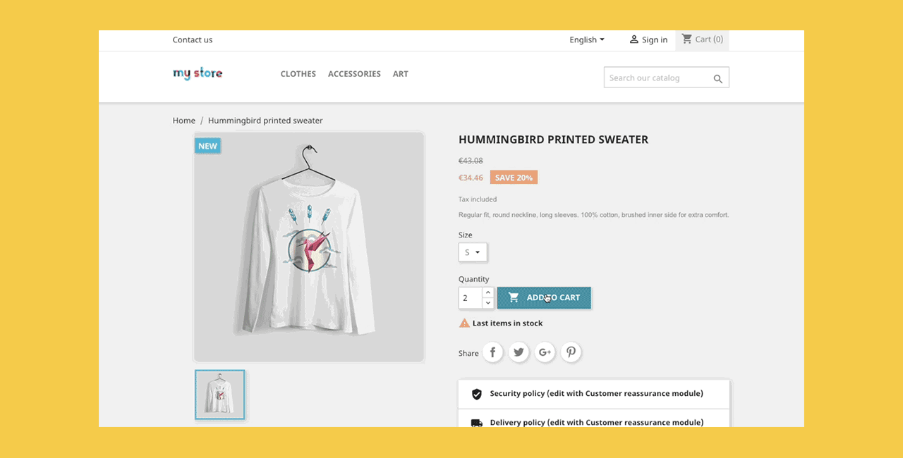 Cart Reservation countdown timer in a PrestaShop cart