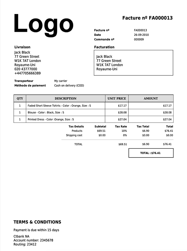 DocumenThemix - Customize Prestashop Documents in Pdf