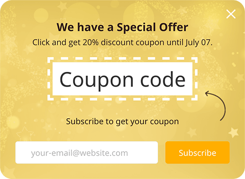 Newsletter Popup Event theme