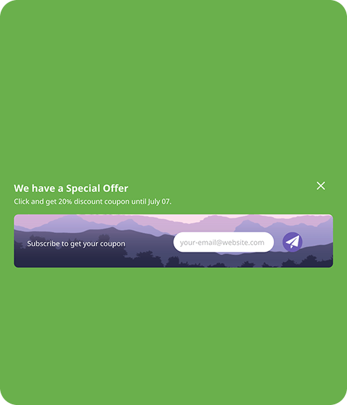 Newsletter Popup Rock theme