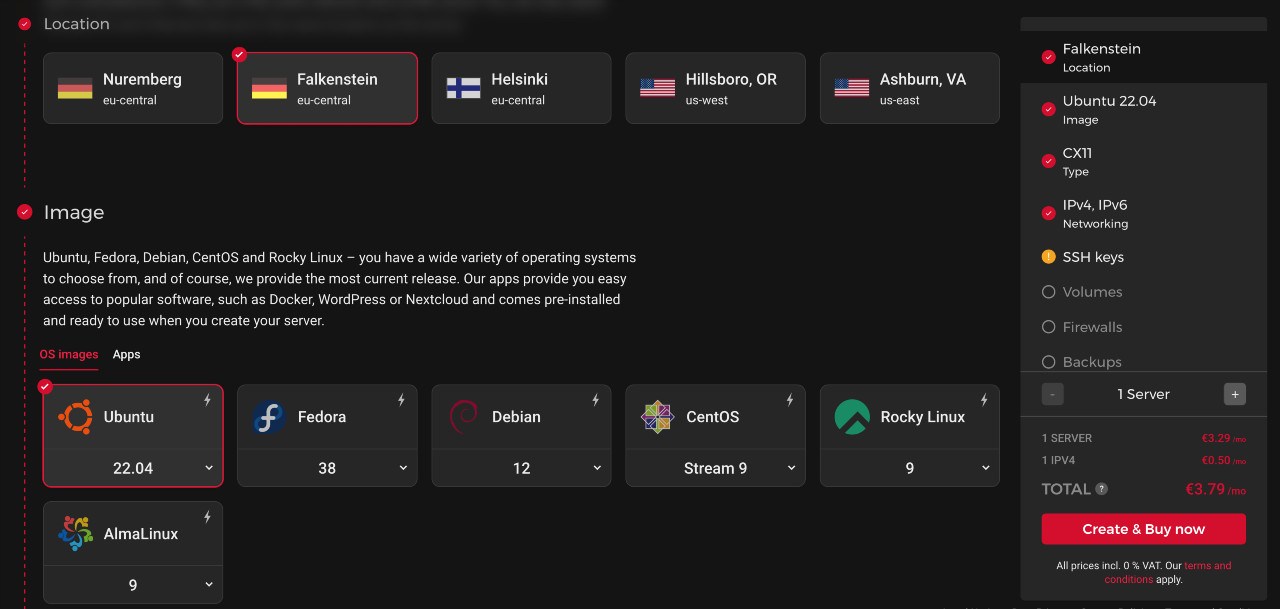 Create a server