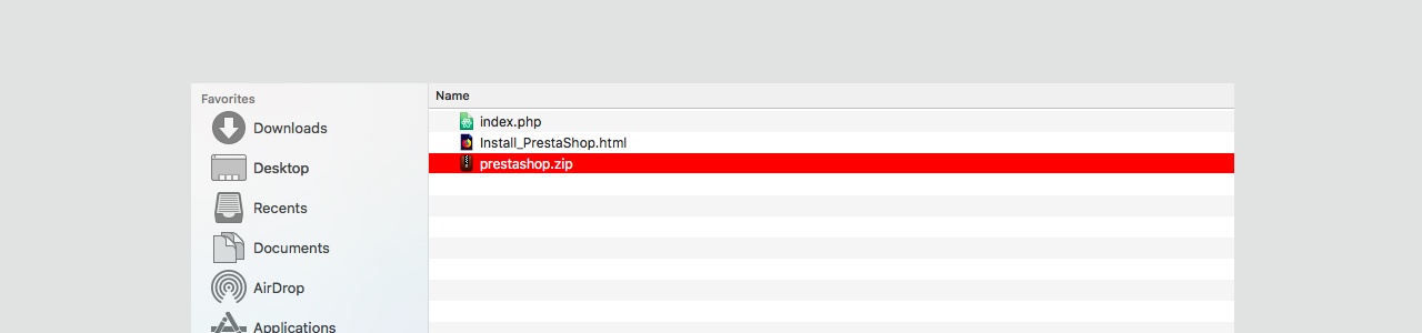 Extract Package - Prestashop Installation