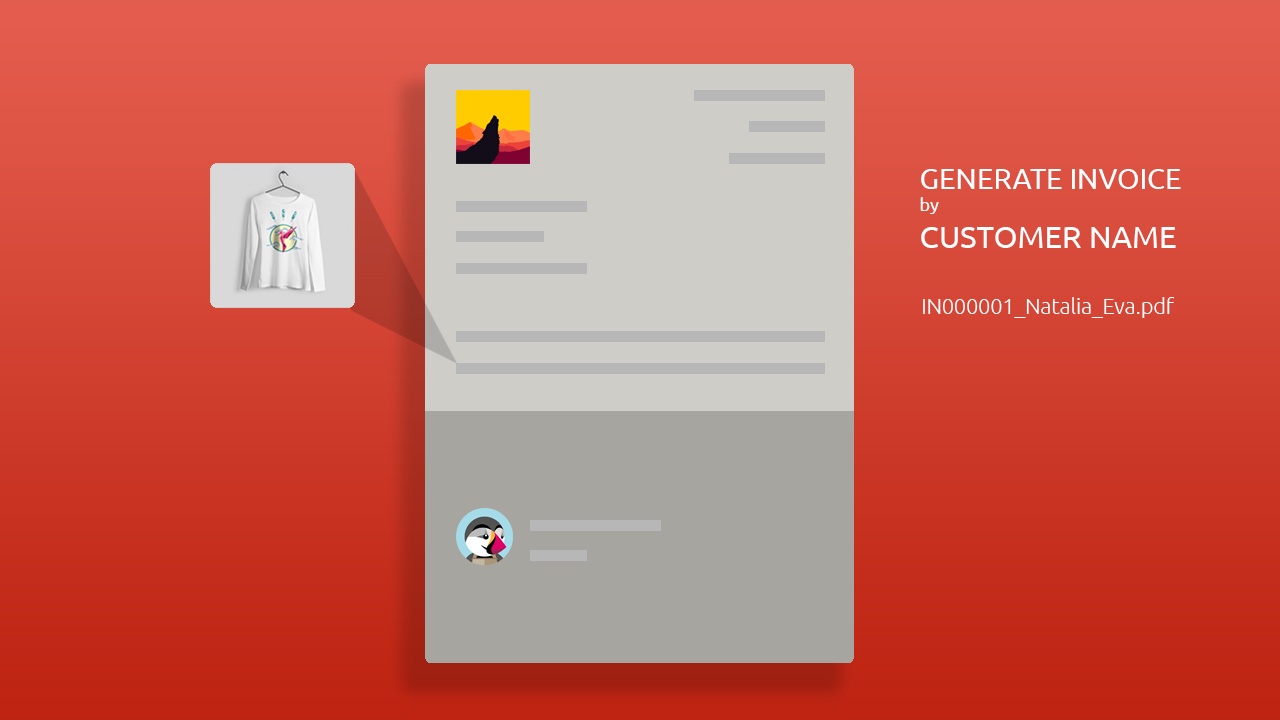 How to generate Prestashop Invoice by Customer name
