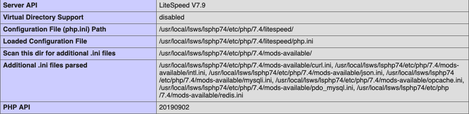 PrestaShop 1.7 php.ini settings