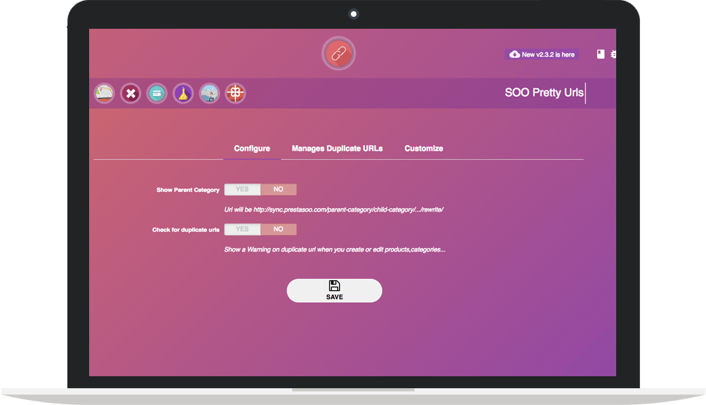 Check for prestashop duplicate url when create a new product
