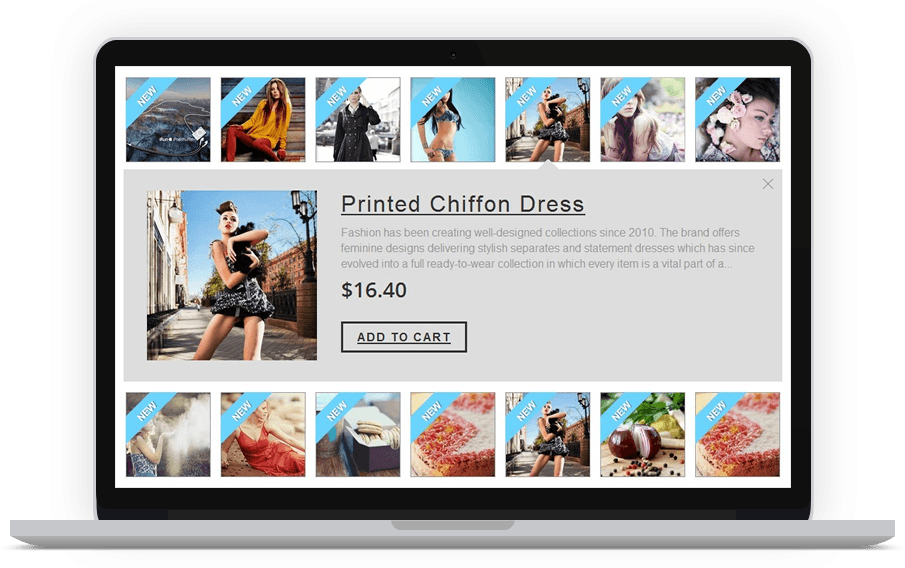 Preview Of Related Products module for Prestashop in action