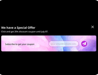 Thème pop-up de la newsletter de rêve