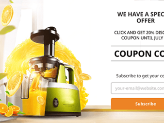 Thème pop-up de la newsletter Juice