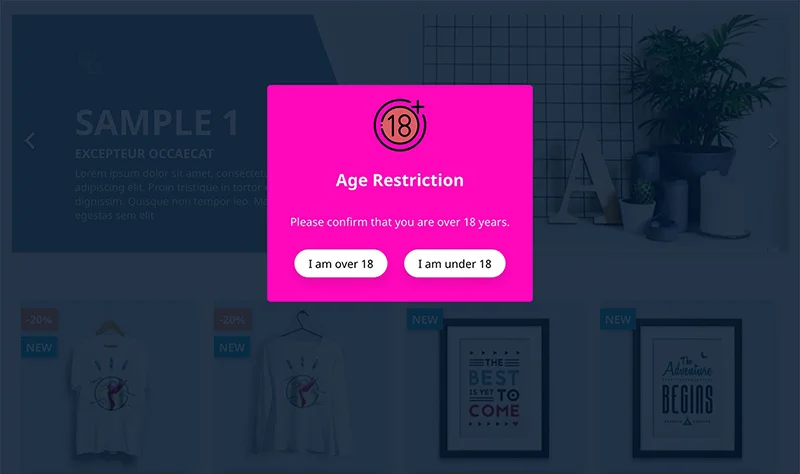 Age Verification for PrestaShop