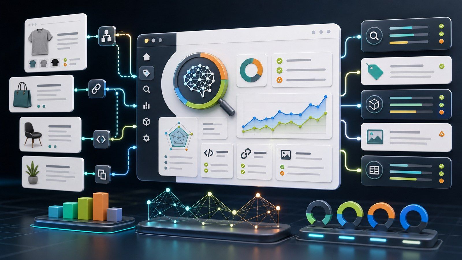 AI SEO audit dashboard for PrestaShop technical quality checks
