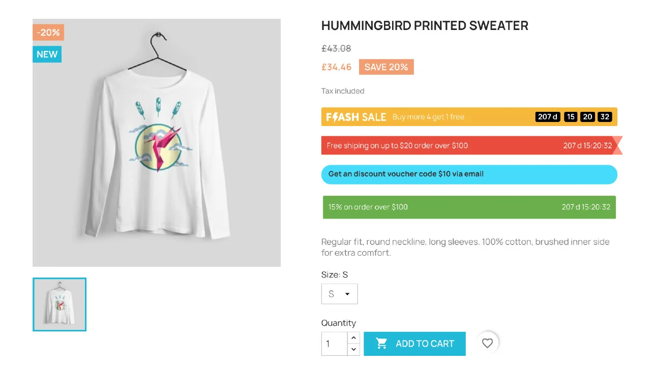 Zasady koszyka PrestaShop - kup X otrzymaj najtańszy darmowy