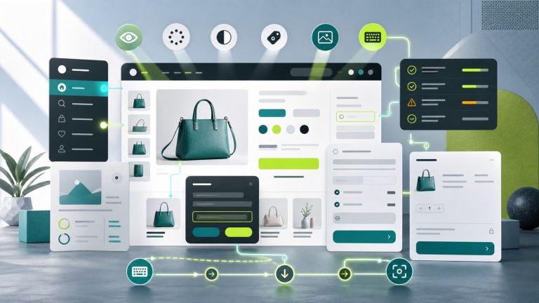 Audyt dostępności w PrestaShop z etykietami formularzy i ścieżkami fokusowania