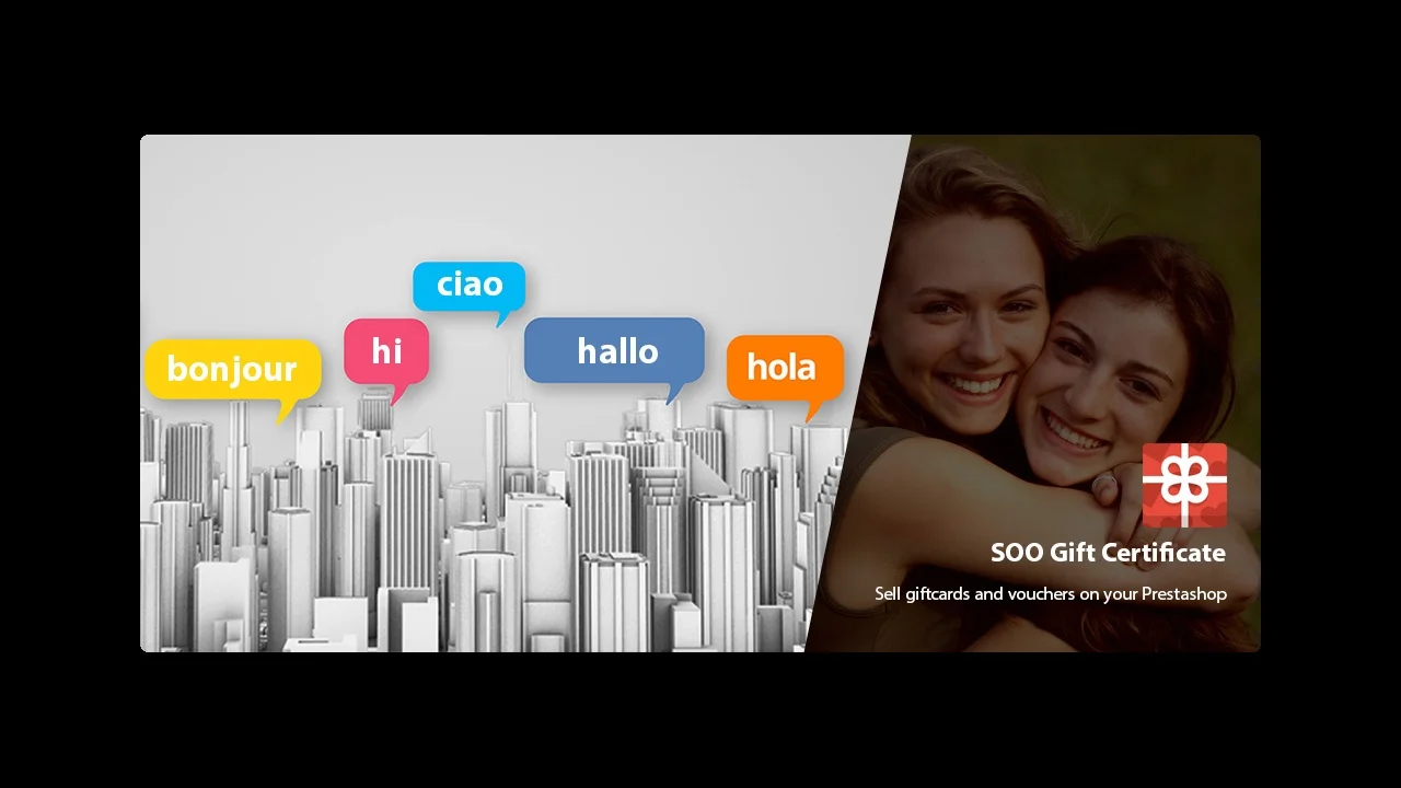 SOO Gift Certificate - Translated in 5 languages