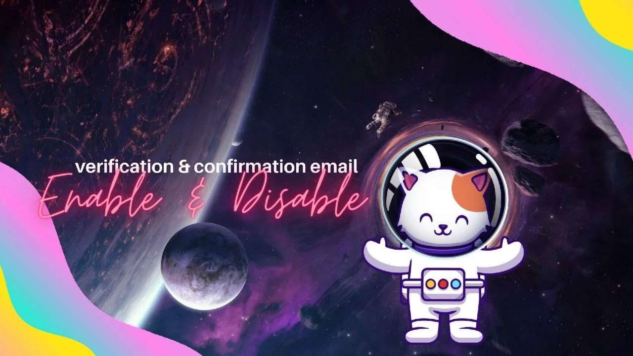 Activar o deshabilitar la verificación & correo electrónico de confirmación